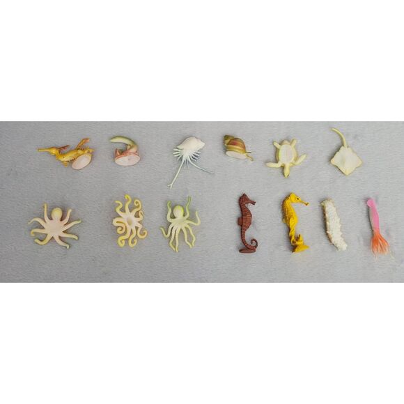 Set of 45 Plastic Sea Creature Figures Assorted Ocean & Marine Animals No Brand - Picture 7 of 9